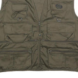 STUCKI FISHING Mens Green Cotton Blend Fishing Jacket XL Zip Utility Vest