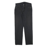 LEVI'S 501 Mens Jeans Black Regular Straight Denim W33 L31 Classic Button Fly