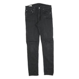 LEVI'S 512 BIG E Mens Slim Black Denim Medium W32 L30 Stretch Cotton Blend Jeans