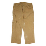 DICKIES Mens Regular Fit Cotton Blend Beige Carpenter Trousers W40 L29 Workwear