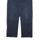 DICKIES Mens Cotton Blend Navy Relaxed Straight Trousers W34 L28 Workwear Zip