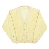 BAILEYS Mens Yellow Lightweight Button Jacket L Polyester Blend Casual Retro