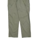 BERNWALT Womens Cotton Blend Green Regular Cargo Trousers W30 L32 Casual