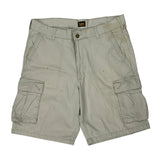 Lee Cargo Shorts - 34W 10L Beige Cotton