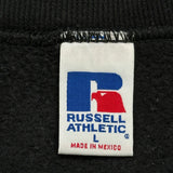 Russell Athletic Sweatshirt - Large Black Cotton
