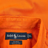 Blake Ralph Lauren Short Sleeve Shirt - XL Orange Cotton