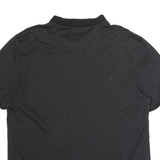 CALVIN KLEIN Mens Black Fine Stripe Short Sleeve Polo Shirt XL Cotton