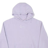 KARL KANI Mens Lilac Pullover Hoodie L Cotton Blend Casual Sweatshirt