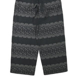 GANNI Womens Rayon Black Relaxed Wide-Leg Trousers W24 L26 Printed Comfortable