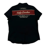 Motorcycles Harley Davidson Short Sleeve Shirt - XL Red Cotton