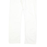 DONDUP Womens White Regular Fit Straight Denim Jeans Cotton Blend Zip W32 L30