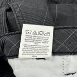 Wrangler Checked Cargo Shorts - 34W 10L Black Cotton