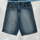 Lot 29 Denim Shorts - 36W 12L Blue Cotton