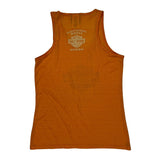 Roatan Honduras Harley Davidson Tank Top - Medium Orange Cotton