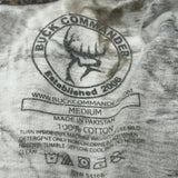 Deer Hunting Buck Commander Camo T-Shirt - Medium Camo Cotton