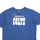 NIKE Mens Blue Property Of Colts Graphic T-Shirt 2XL Short Sleeve Crew Neck