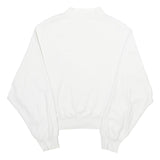 VALENTINO Womens White Cotton Crew Neck L Sweatshirt Stylish Pullover