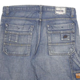 CO-COON INDUSTRY Mens Denim Blue Casual Shorts 3XL W38 Cotton Blend Relaxed Fit