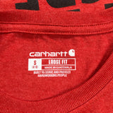 New Orleans Carhartt Graphic T-Shirt - Small Red Cotton