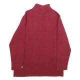 CHAMPION Womens Maroon Quarter Zip Sweatshirt M Stanford Cardinal Embroidered