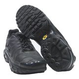 NIKE Air Max Plus Mens Lace-Up Trainers Black Synthetic UK 7.5 Stylish Comfort