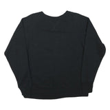 CHAMPION Mens Black Cotton Blend Crew Neck XL Classic Logo Sleeve Sweatshirt