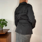 Unbranded Jacket - Small Black Cotton Blend