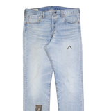 LEVI'S 501 Big E Mens Jeans Blue Light Denim Regular Straight Cotton Button W33