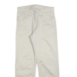 LEVI'S Mens Cotton Blend Beige Regular Fit Straight Leg Trousers W30 L28 Classic