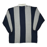 Windsor Rugby Club Striped Rugby Shirt - 2XL Gray Cotton