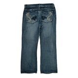 Helix Boot Cut Jeans - 34W 29L Blue Cotton