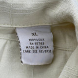 Banana Republic Short Sleeve Shirt - XL Yellow Silk