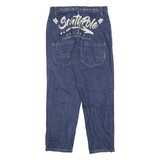 SOUTHPOLE Womens Relaxed Denim Blue Jeans W32 L28 Casual Cotton Zip Pockets