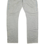 TIMEZONE Mens Jeans Beige Regular Straight Cotton Blend W36 L35 Zipper Pockets