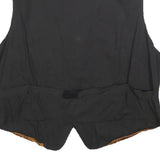 TORERO Mens Gold Brown Jacquard Button Waistcoat L Polyester Blend Formal