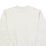 CHAMPION Mens Cream Harvard Crew Neck M College Logo Cotton Sweatshirt