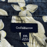 Croft & Barrow Floral Hawaiian Shirt - 2XL Multicoloured Cotton