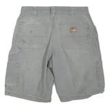 CARHARTT Mens Grey Casual Cotton Blend Shorts M W32 Workwear Utility Pocket