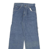 OKANAGAN Womens Jeans Blue Relaxed Wide-Leg Denim Medium W23 L30 Casual Pocket