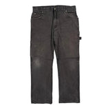 Dickies Carpenter Trousers - 33W 29L Black Cotton