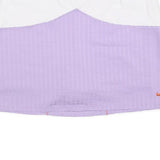 NIKE Womens Lilac White Plain Mini Polyester Blend Skort Size S Sports