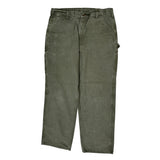 Carhartt Carpenter Trousers - 36W 32L Green Cotton