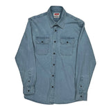 Wrangler Denim Shirt - Medium Blue Cotton