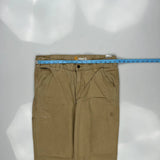 Carhartt Carpenter Trousers - 35W 32L Khaki Cotton