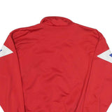 ERIMA Mens Red White & Blue Zigzag Polyester Blend Athletic Zip Jacket M