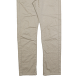 LEVI'S Mens Cotton Beige Regular Straight Trousers W32 L32 Classic Zip Casual