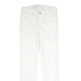 CALVIN KLEIN JEANS Womens White Slim Skinny Denim W30 L32 Zip Cotton Blend