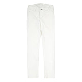CALVIN KLEIN JEANS Womens White Slim Skinny Denim W30 L32 Zip Cotton Blend