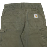 CARHARTT Mens Shorts Green Casual Cotton Blend M W32 Workwear Utility