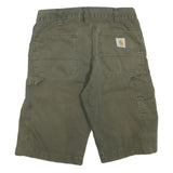 CARHARTT Mens Shorts Green Casual Cotton Blend M W32 Workwear Utility